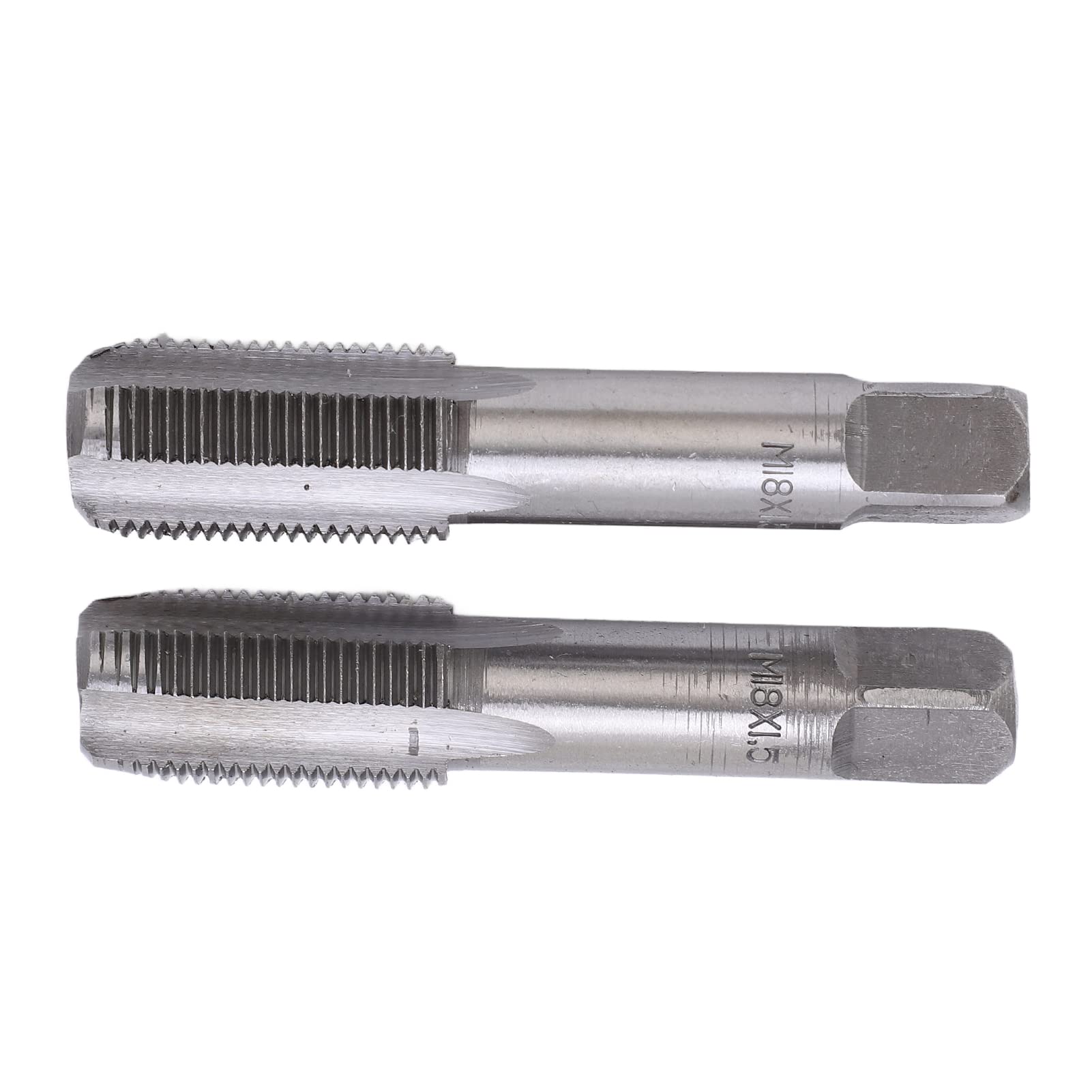 Maschio Per Filettatura Metrico M12x1.5 | 2 Pezzi In Acciaio HSS A Scanalatura Dritta | Utensile Per Riavvitare E Creare Filetti