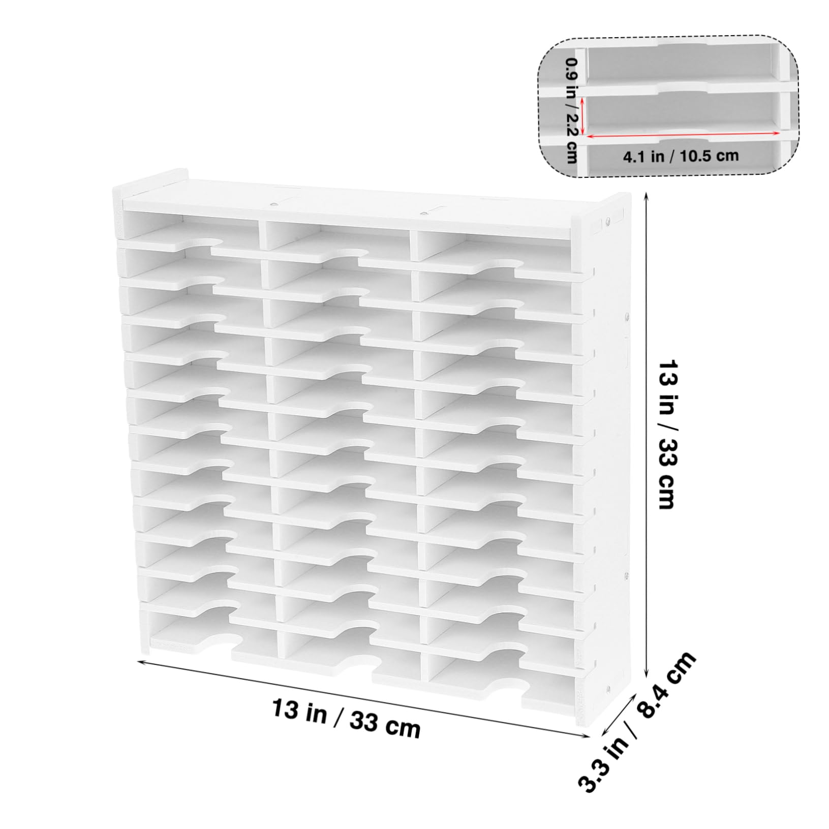 Levemolo Inkpad Organizer CD Storage Rack Multi Grid Holder for Dvds and Compact Design for Efficient Space Saving for Home and Office Use Protects Discs From Scratches and Dirt