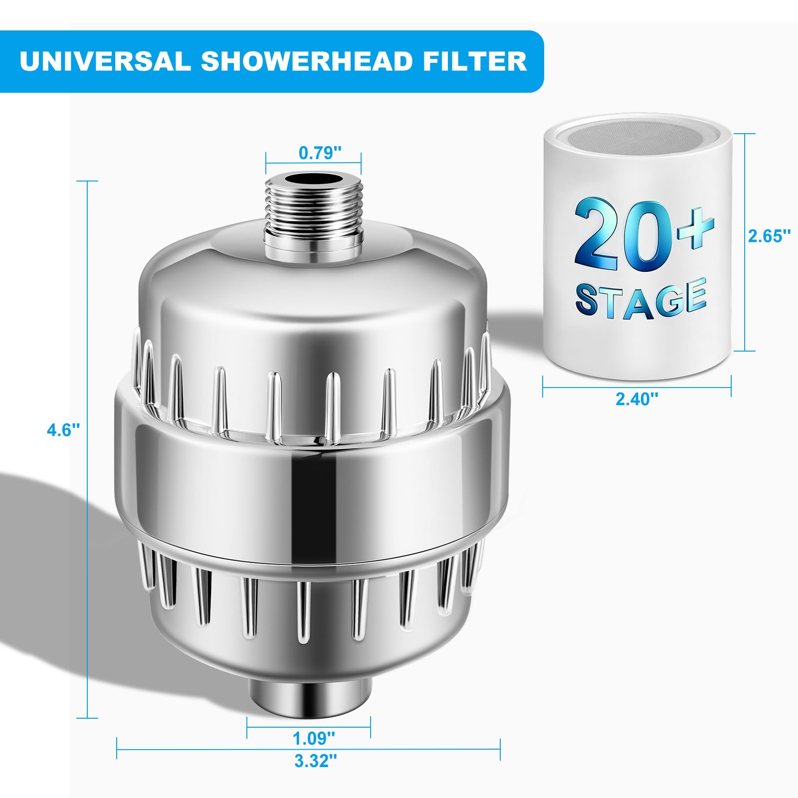 25 Stage Shower Filter - Soften Hard Water -2 25 Stage Shower Filter - Soften Hard Water -2