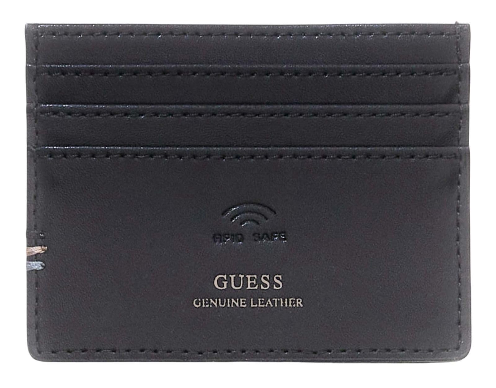 GUESS portacarte Boston Card Holder Black nero