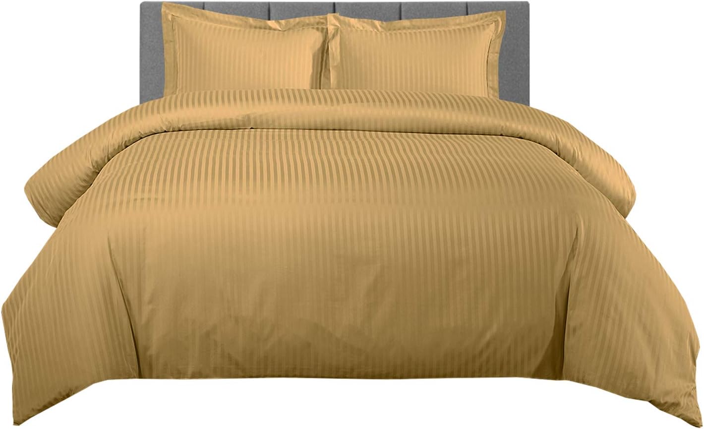 sheetsnthings 4Piece Striped Comfortrer Set Includes 100Cotton, 300TC King