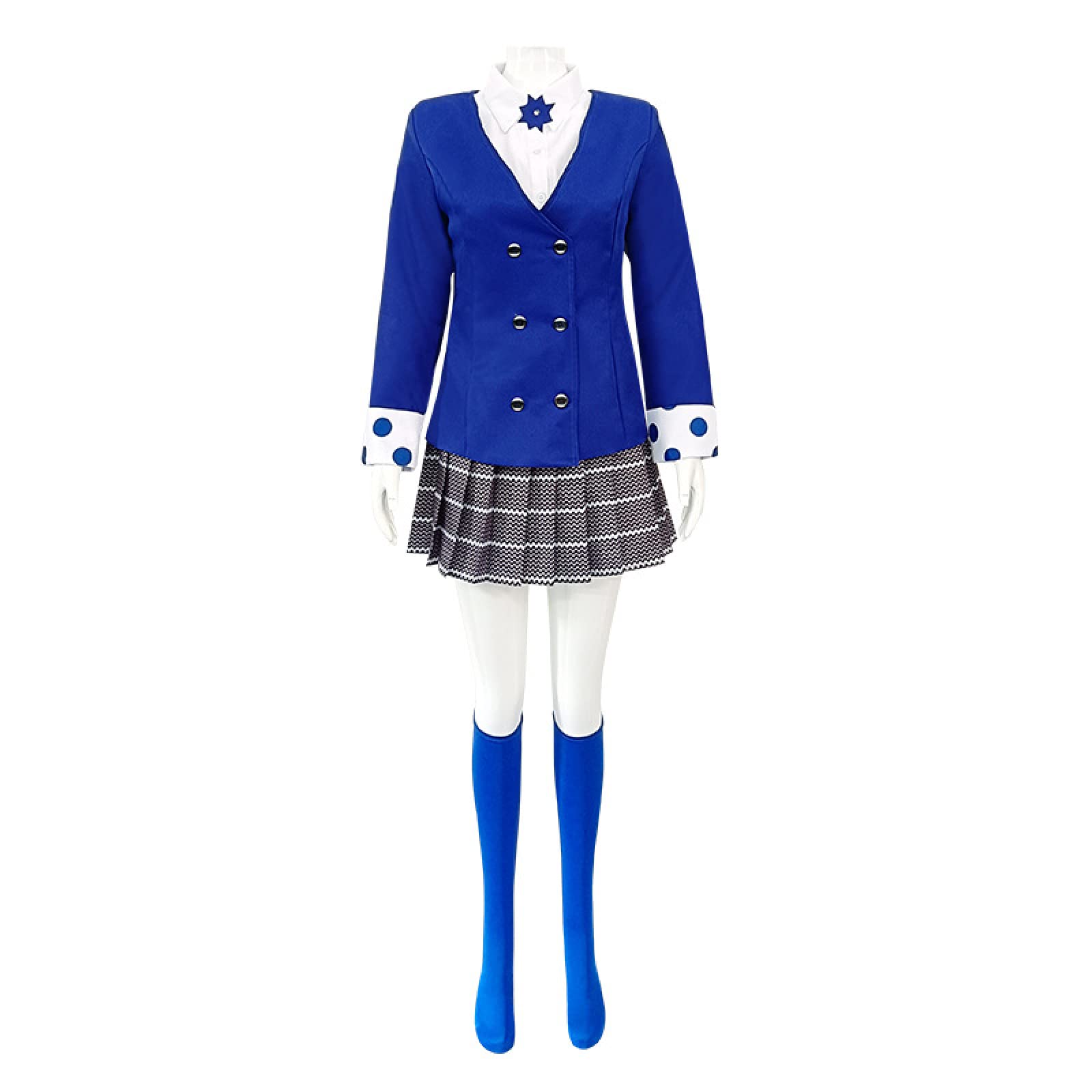 Women Veronica Sawyer Cosplay Costume Halloween Party Outfit Shirt Skirt Socks Full Set Musical Uniform Suit