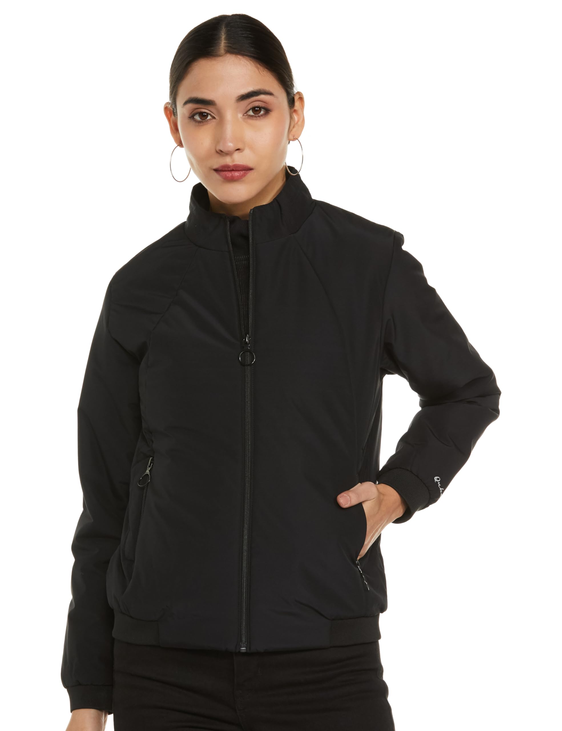 Women's Polyester Standard Length Parka Coat