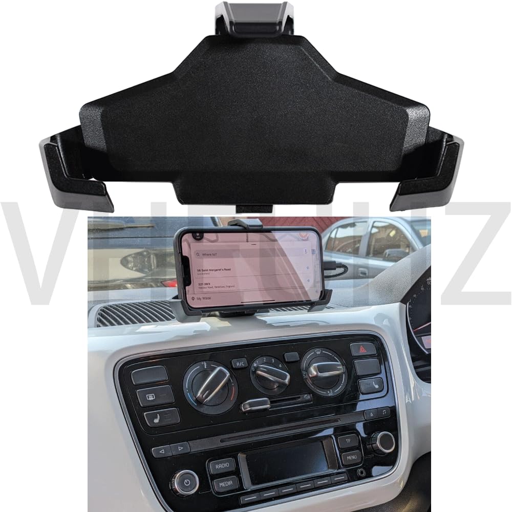 Supporto per telefono montato sul cruscotto compatibile con VW Seat Skoda UP Citigo Mii 1S0051435D Alloggiamenti da auto per cellulari