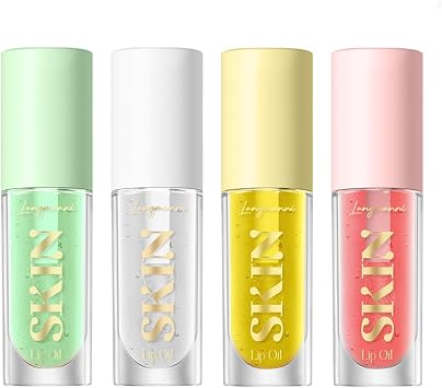 Lip Plumper Gloss Slip Oil, Crystal Clear Lip Lotion Lip Balm Hydrating Lip Gloss, Long Lasting Moisturizing Lip Care Shine Sexy Lip Tint A Set