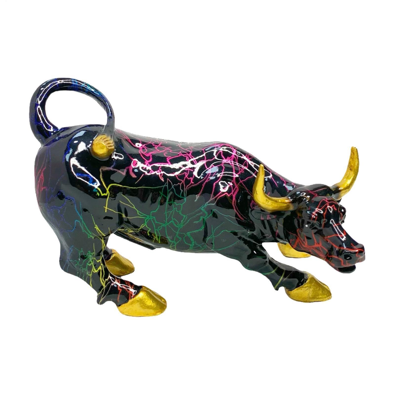 Wall Street Bull - Figura de resina exquisita y elegante para escritorio