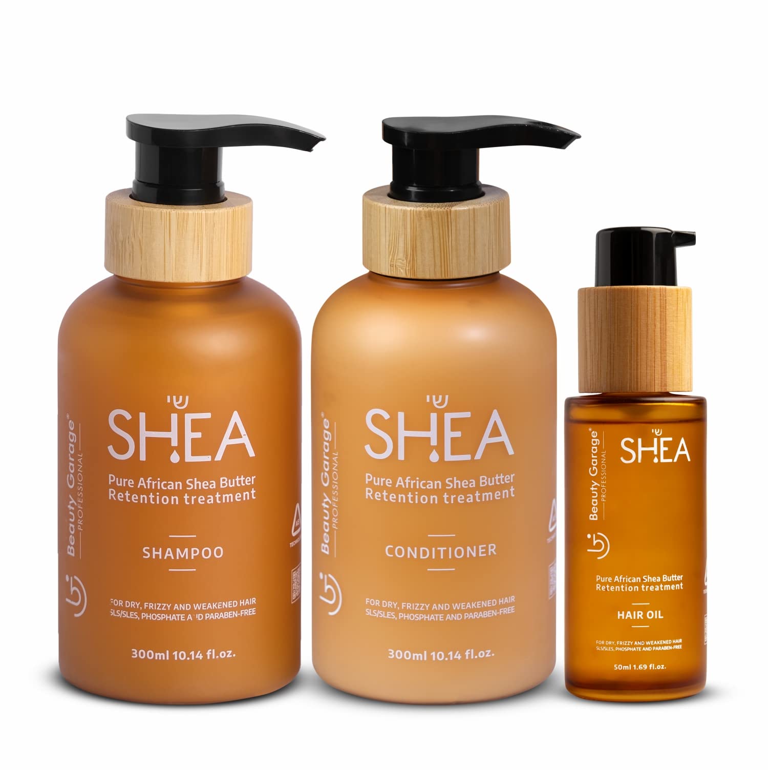Shea Retention Treatment Set (Retention Treatment Shampoo 300ml + Retention Treatment Conditioner 300ml + Retention Treatment Hair Oil 50)