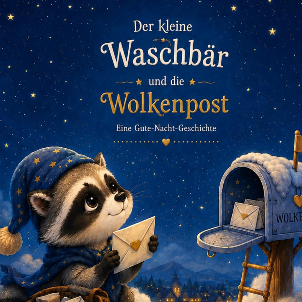 Der kleine Waschbär und die Wolkenpost: Eine himmlische Überraschung für kleine Freunde