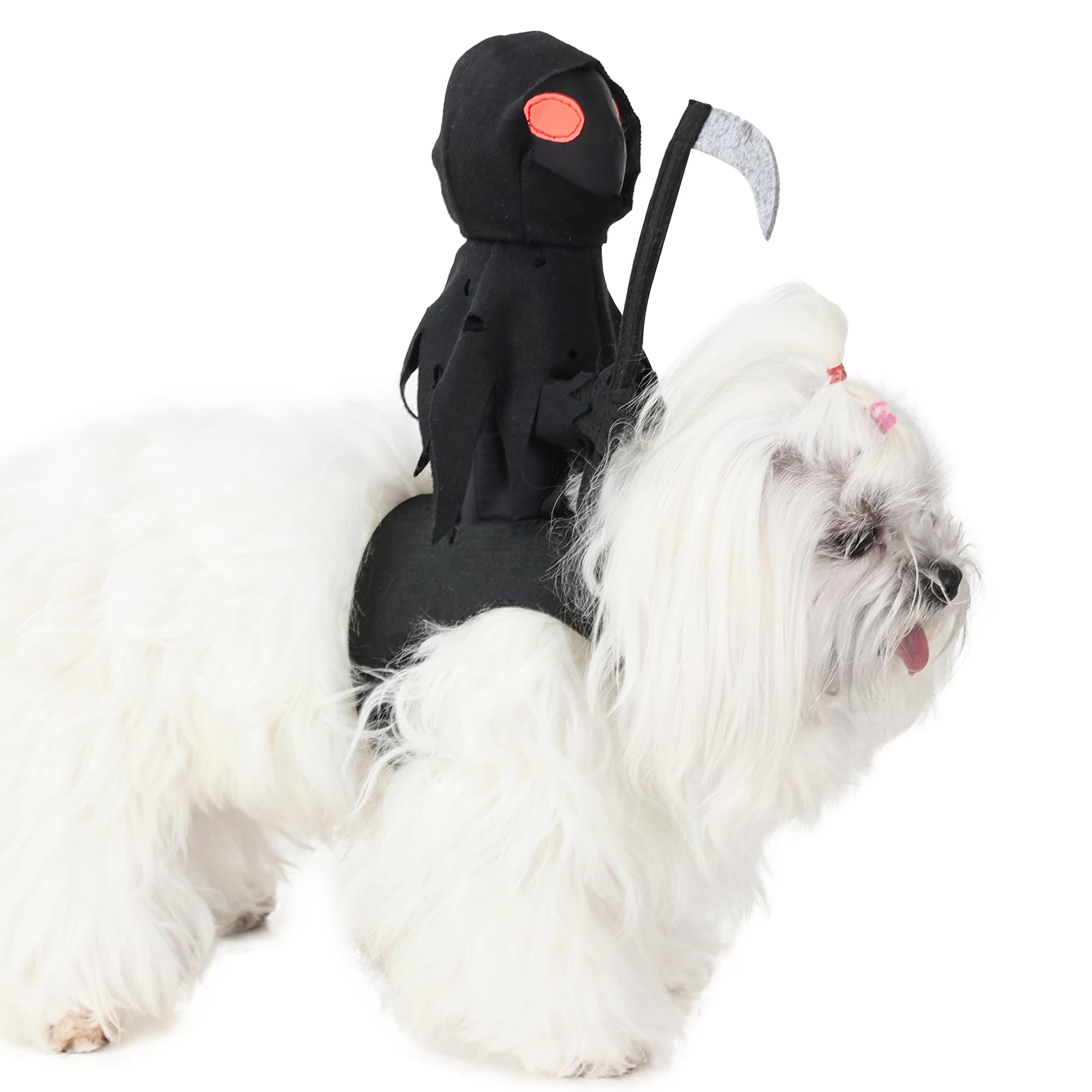 Halloween Pet Costumes, Pet Knight Reaper Halloween Costumes Cosplay Dress Up Apparel Clothes for Small Medium Dogs,M