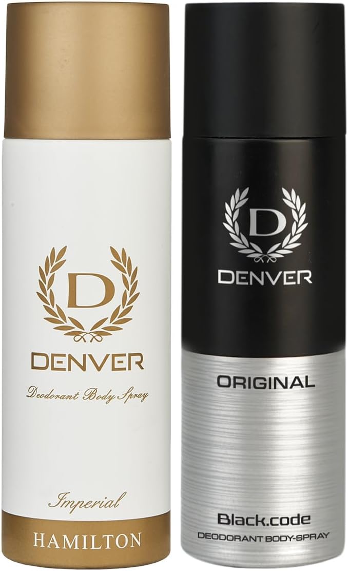 Imperial & Black Code Deodrant 150ML Each, Pack of 2 | Long lasting Deodorant For Men