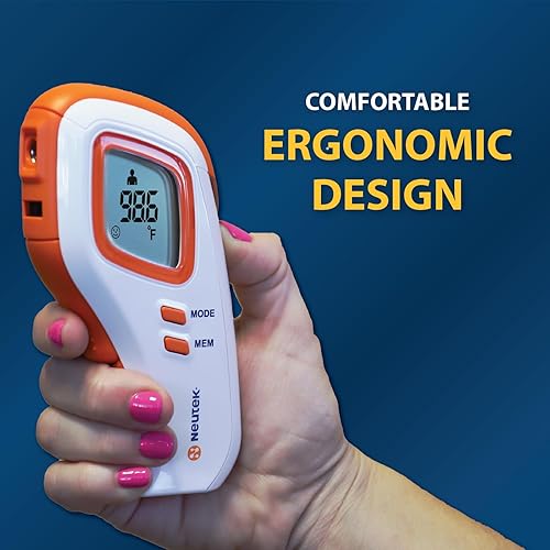 Miniatura 7 de Veridian Healthcare Termómetro infrarrojo sin contacto para la frente  Sin contacto  Mediciones corporales y de objetos  Resultados instantáneos