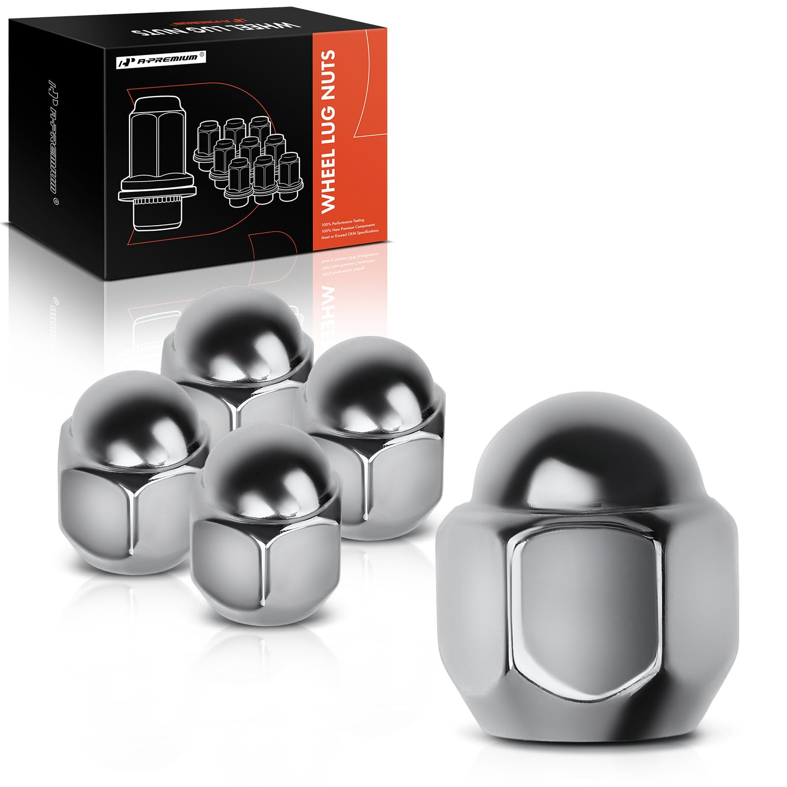 Amazon.com: A-Premium 5Pcs M12-1.25 Wheel Lug Nuts