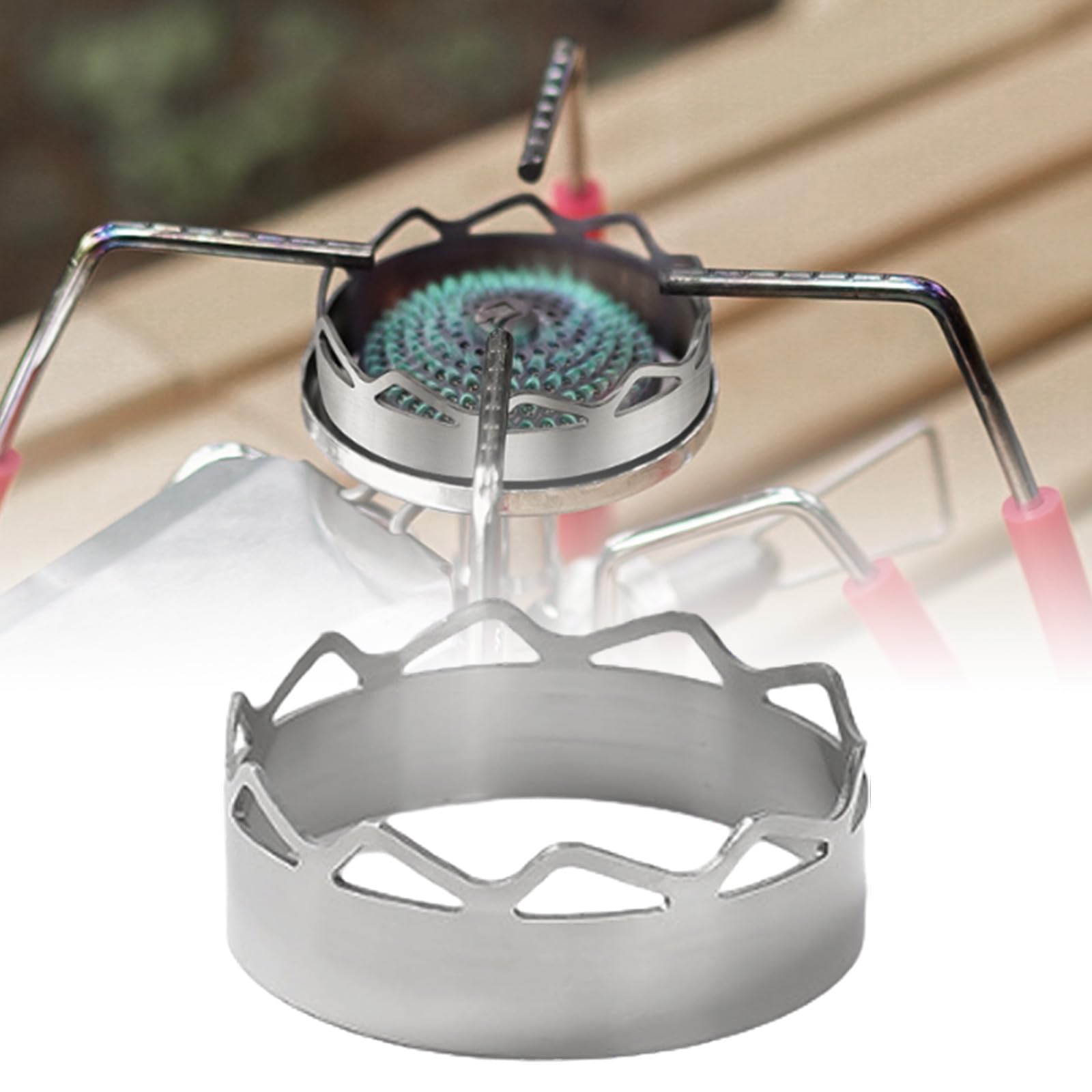 SANGXIU Gather Windshield Windproofs Stove Stove Rack Stainsless Steel Rings Light Weights Stove Pots Stand