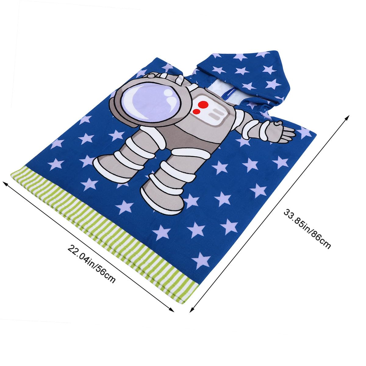 PRETYZOOM 3 Pièces Cape pour Enfants Serviettes pour Bébé Fille Serviette Poncho pour Enfants Serviettes De Bain pour Tout-Petits Peignoir Bébé Manteau à Capuche Polyester (Polyester) Blue