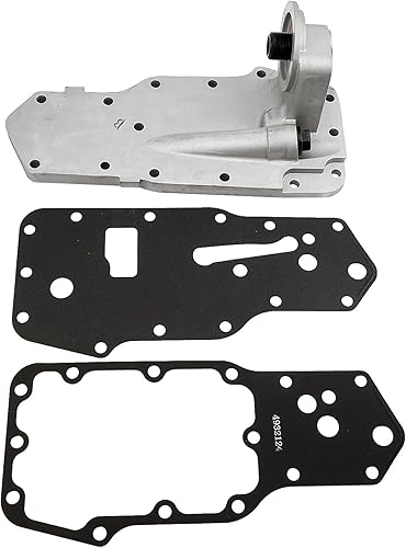 Miniatura 2 de Oil Filter Mount Housing Compatible with Freightliner FC70 FC80 FL50 FL60 FL70 FL80 LN7000 CF7000 1989-2002 Cummins 6B 6BT 6BTA ISB 5.9L 12V 24V Ram