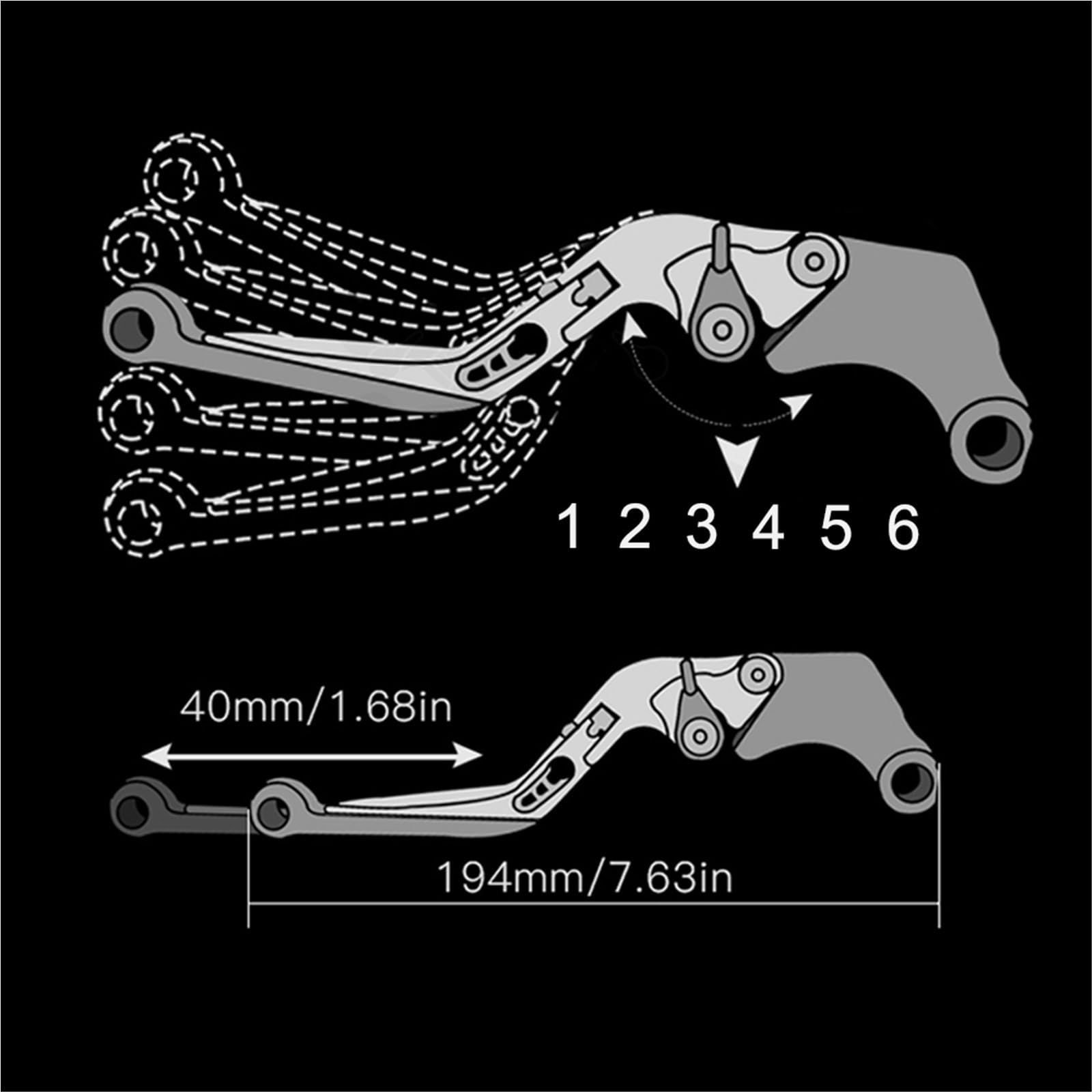 Levier De Frein d'embrayage Réglable pour SYM ADX125 ADX 125 2023-2024 2022