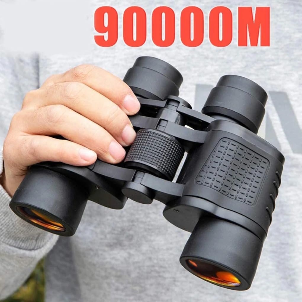 Binocolo 80x80 Potente Telescopio 10000 m Ad Alta Definizione per Campeggio Escursionismo Vetro Ottico Completo Visione Notturna Luce Bassa