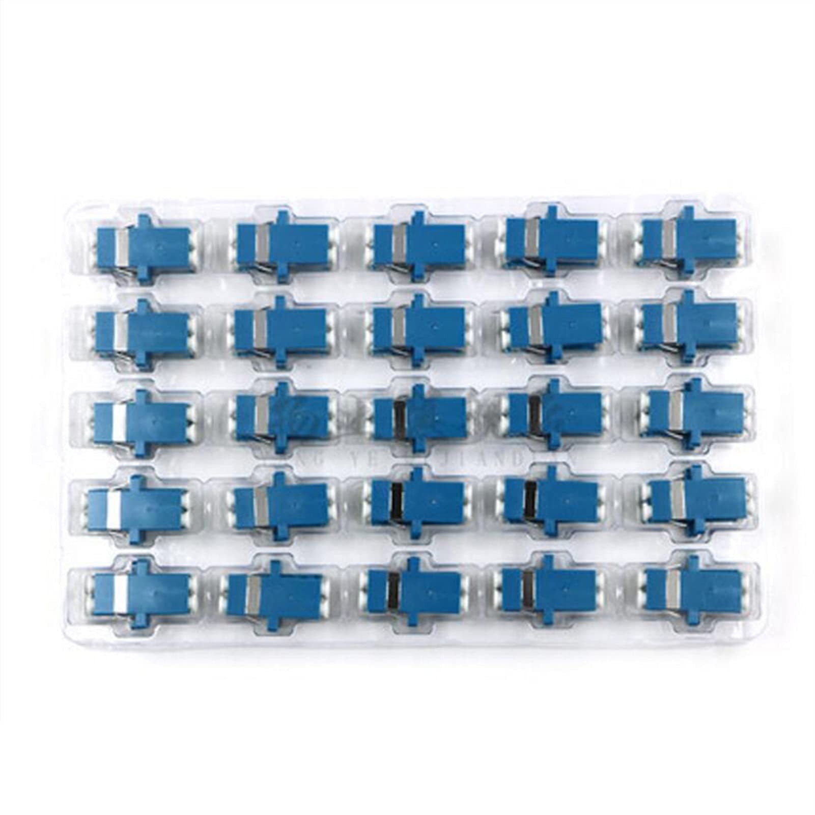 Accessoires de Fibre Optique 5 0PCS LC UPC Adaptateur de Fibre Optique en Plastique en Plastique Duplex Singlemode LC UPC Coupleur de Bride de Fibre Connecteur