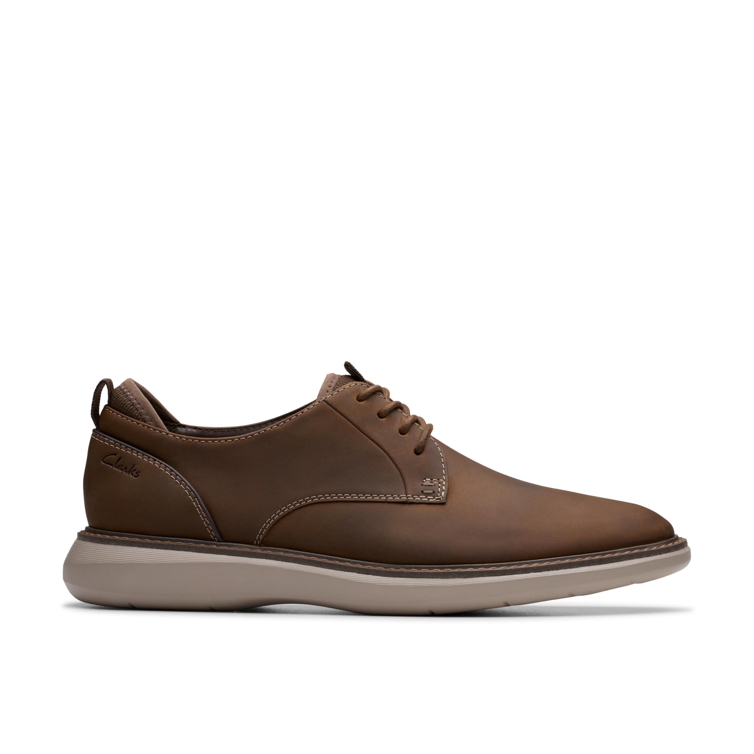 Clarks Brantin Plain Mens Beeswax Leather, 6.5