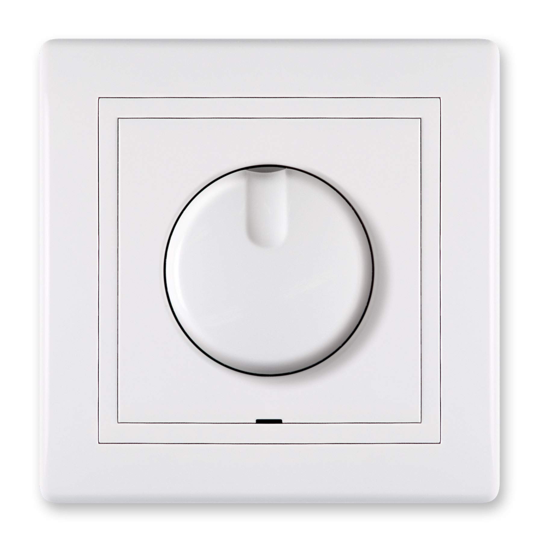 ALING-CONEL Universal LED Dimmer LED 0-100W/10-250W 230V~/50Hz inkl.Rahmen (komplett) Weiß (RAL 9003)