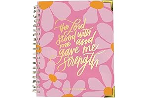 Mary Square The Lord Stood with Me and Gave Me Strength Prayer Journal Notebook