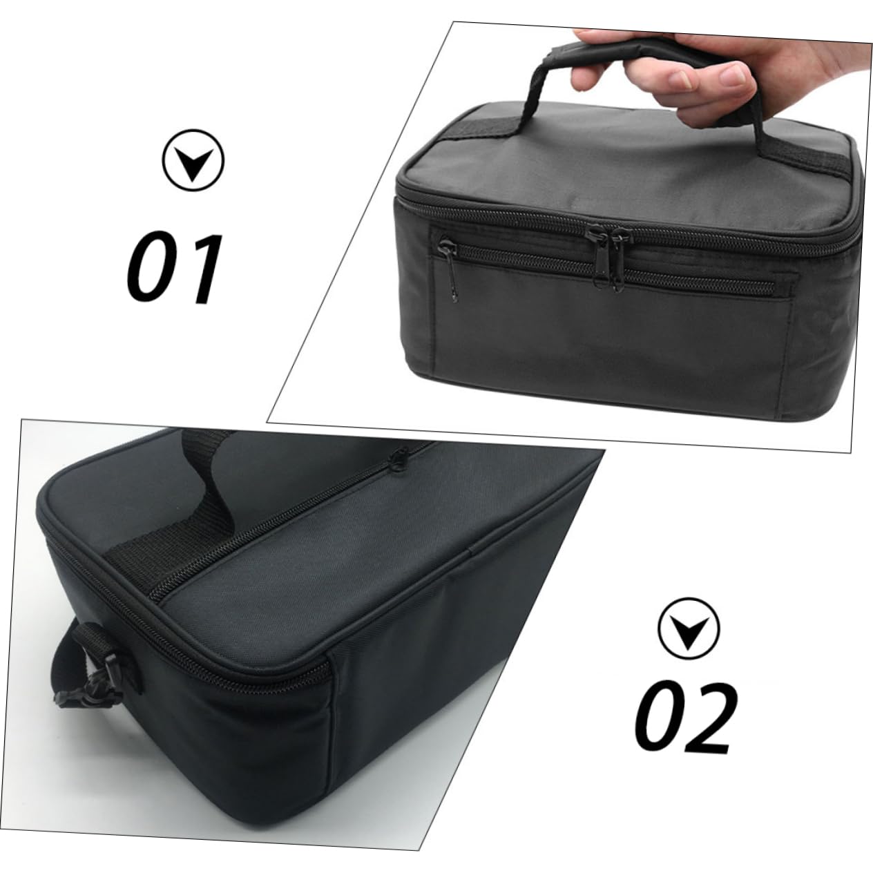 Bolsa de Almuerzo Térmica Portátil de 20l Forro de Oxford, Fácil de Limpiar Asa, Adecuado para Oficina y Camping