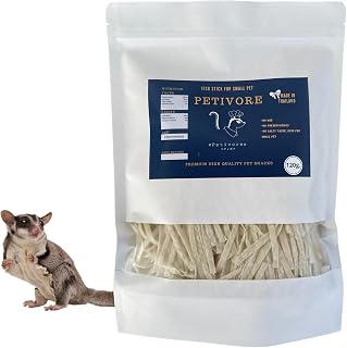 PETIVORE Premium Fish Sticks for Sugar Gliders, Hamsters, Squirrels - Real Fish Treats, High Protein 29% Snacks 120g