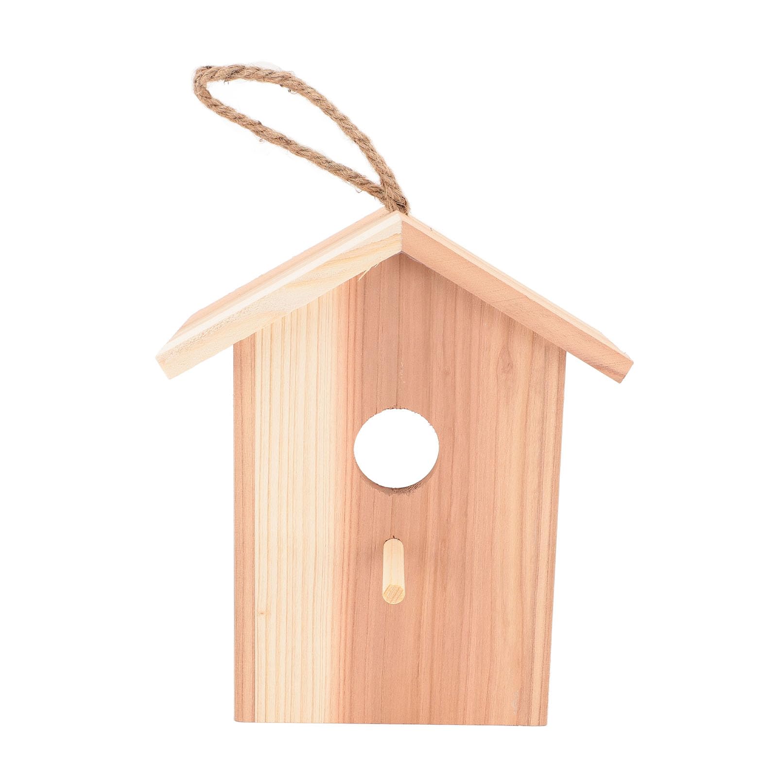Casetta per uccelli in legno di cedro per esterni con design trasparente, casetta per uccelli, casetta per uccelli da appendere, per terrazze da giardino, ventosa per finestre