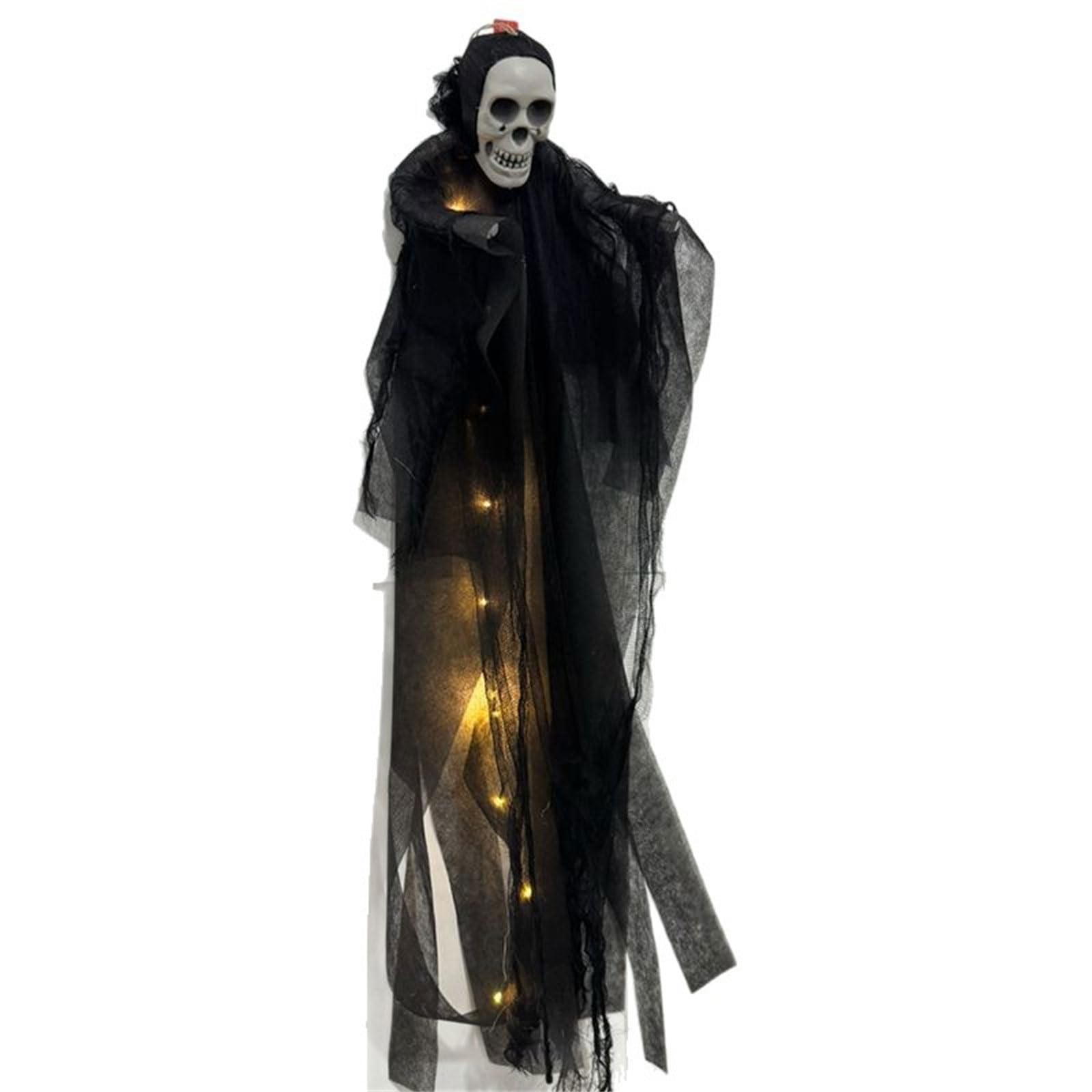 Jazuaiao Up Skeleton Specters Hanging Ornament Portable Materials for Halloween Yard Home Decoration Child Safe Glowing in Dark Skull Property