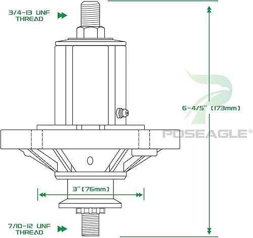 Miniatura 8 de AM136733 - Conjunto de husillo para John Deere AM143469, AM143469 John Deere AM137097, John Deere Z225 husillo para John Deere X300 X300R X304 X310