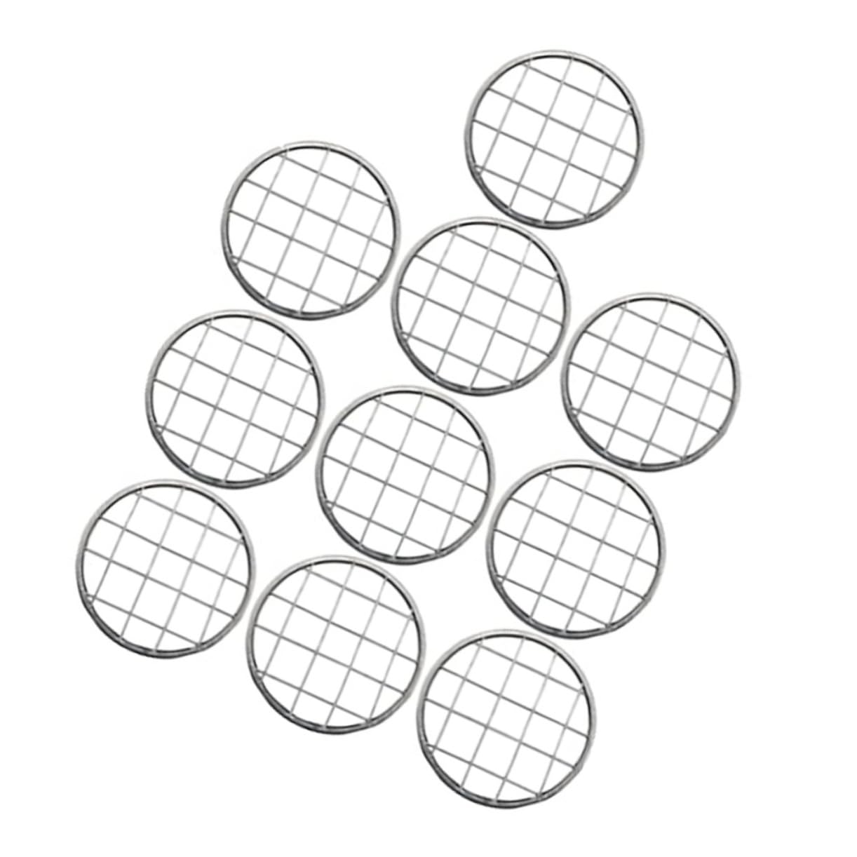 Unomor Stainless Steel Jar Lid Insert 10pcs Flower Frog Grid for Arrangements
