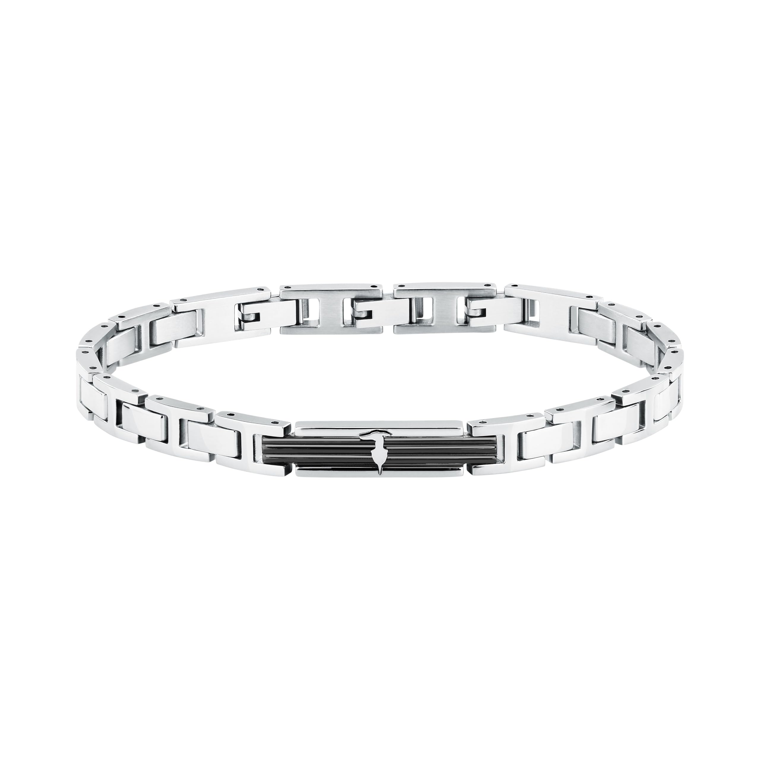 Trussardi Bracciale Uomo in Acciaio, Rigido, Collezione T-STEEL - TJAXV49
