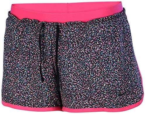 Nike Womens Dri-Fit Full Flex 2 In 1 Training Shorts-Black/Pink-Small
