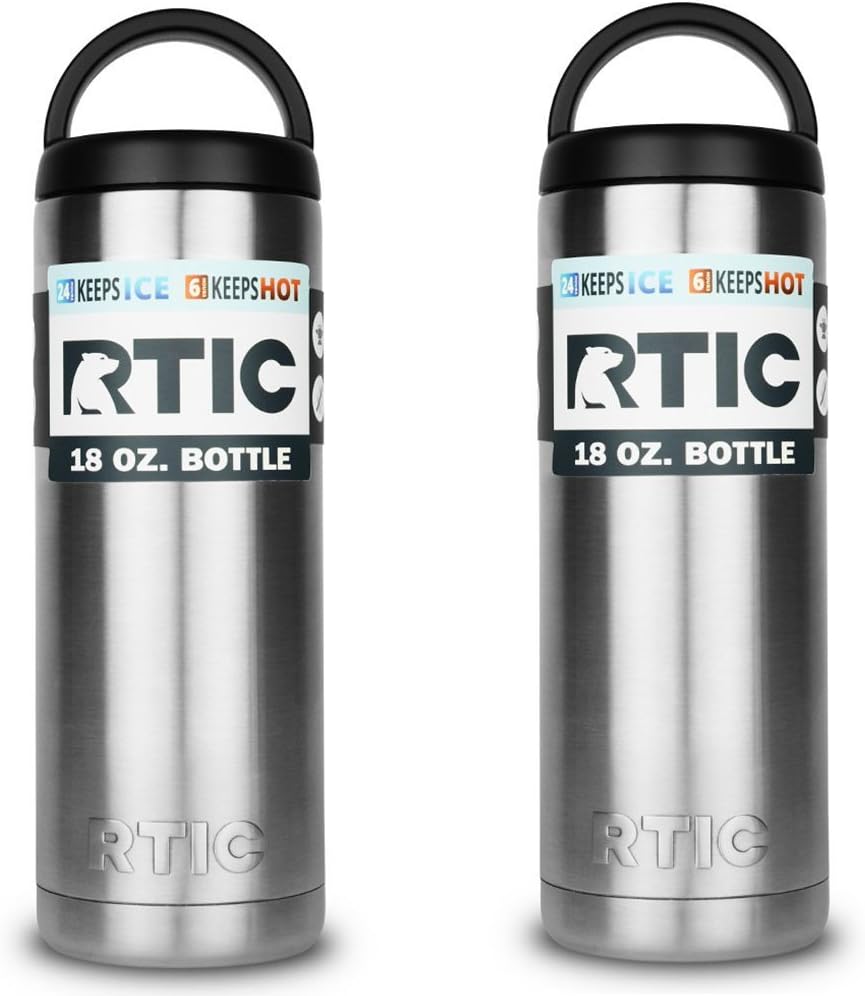 RTIC 18 Oz Stainless Steel Bottle SET OF 2 Home & Kitchen