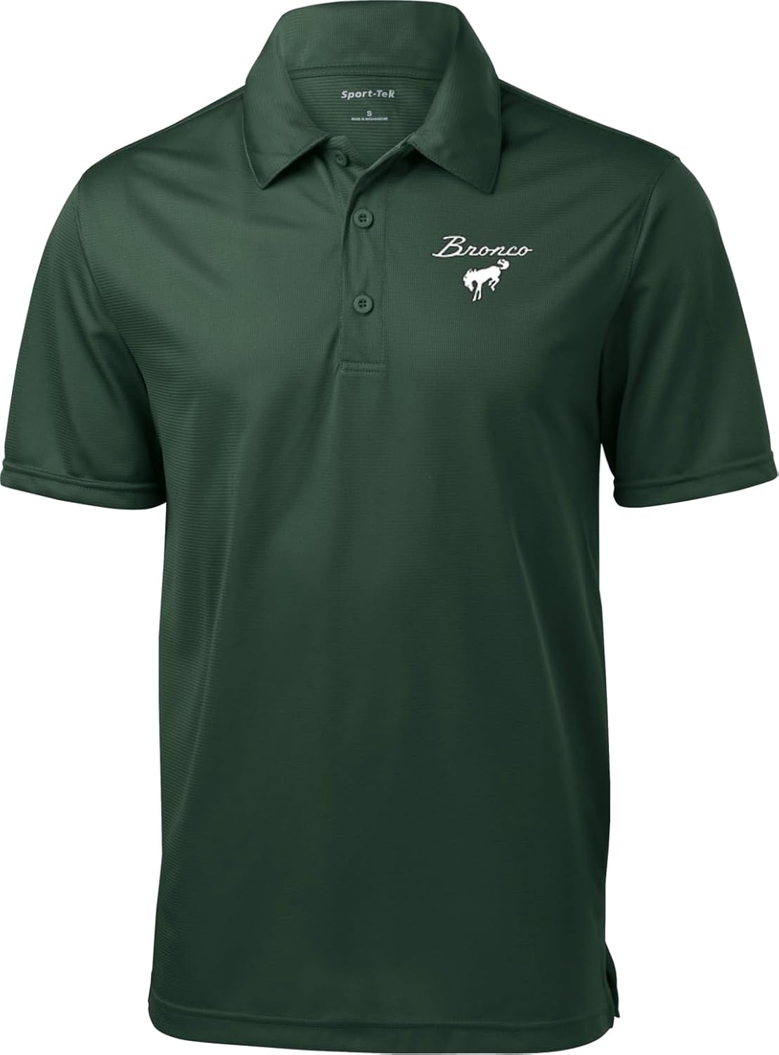 Ford Bronco Chest Print Textured Polo Shirt