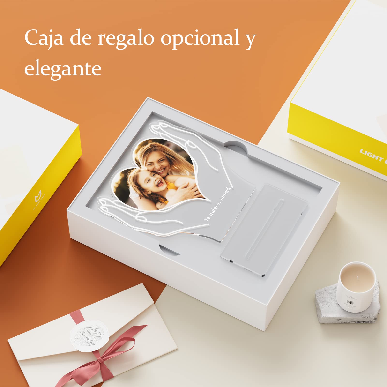 Targa in acrilico Alla mia mamma, regalo da parte della figlia, regali per la festa della