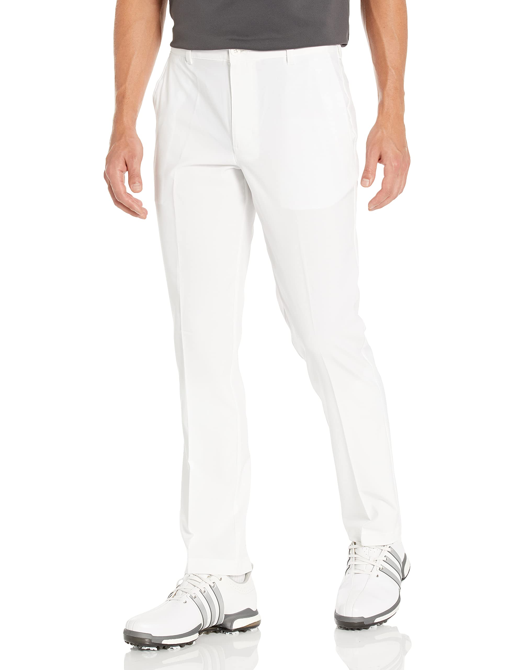 IZOD Men's Straight Fit Golf Swingflex Pant, Bright White, 36W x 30L