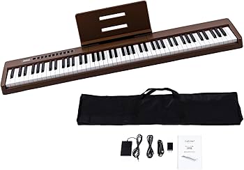Amazon | Carina 電子ピアノ 88鍵盤 キーボード 軽量スリム 充電式 Amazon | Carina 電子ピアノ 88鍵盤 キーボード 軽量スリム 充電式
