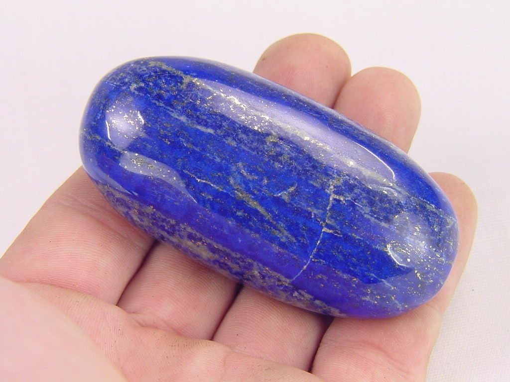Natural Afghanistan Lapis Lazuli Free Form Palm Stone Healing Stone Carving