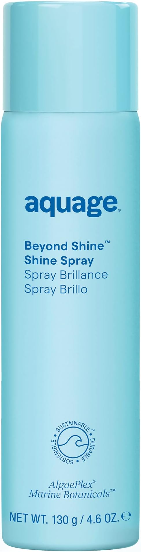 Beyond Shine, Fine-Mist Silkening and Glossing Spray, Creates Shine, Thermal-Pressing Product that Polishes, Silkens, and Smooths Curly Texture, 4.6 fl. oz