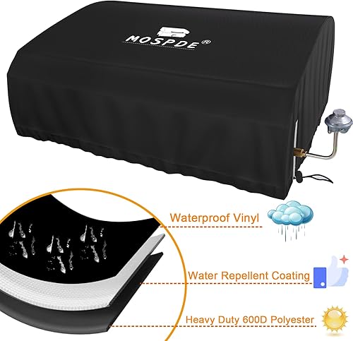 Miniatura 2 de Cubierta de parrilla de 17 pulgadas para Blackstone 1814 de 17 pulgadas con tapa de capucha, se adapta a la parrilla Blackstone de 17 pulgadas con