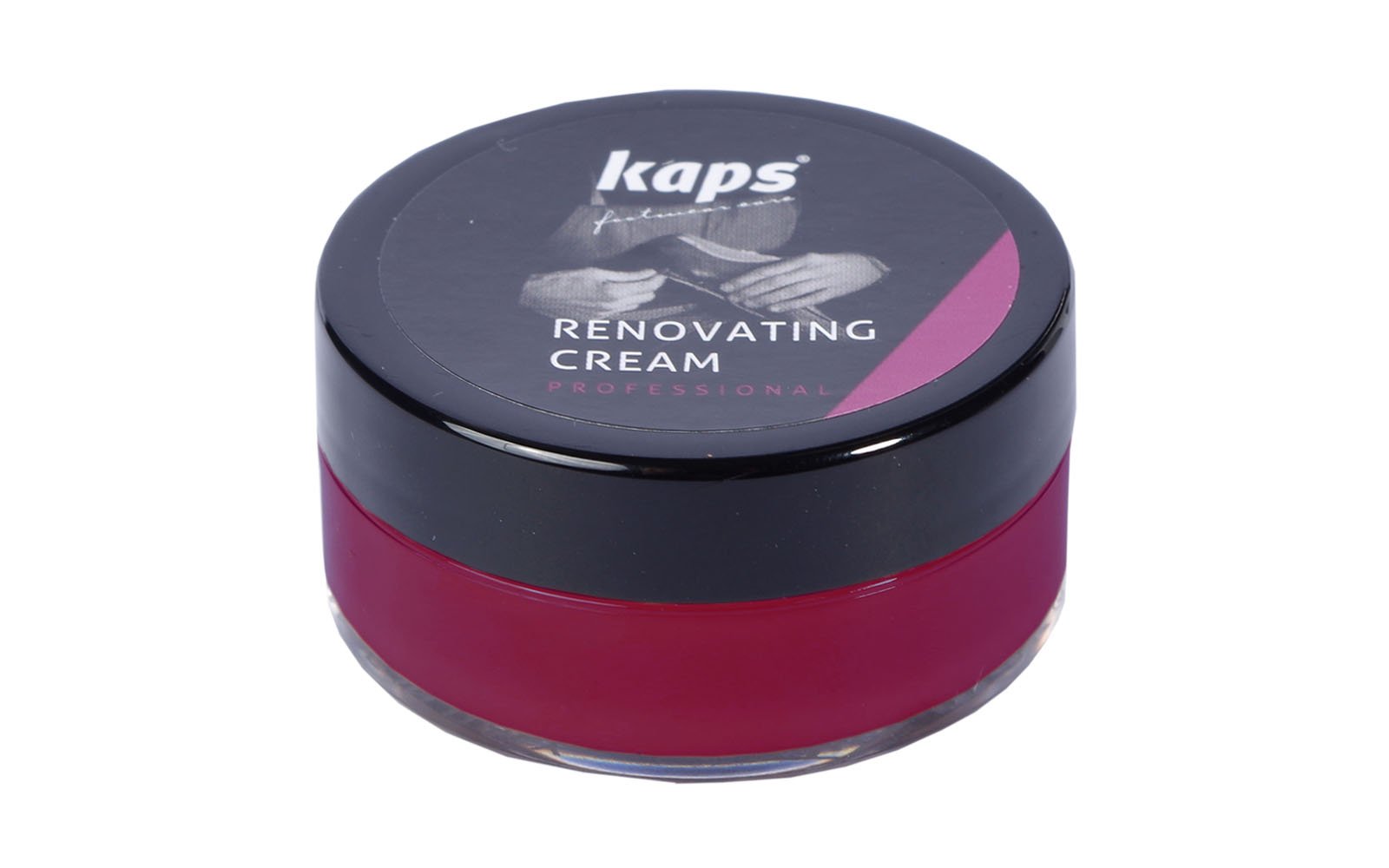 Kaps 111 - Bordeaux Renovating Repair Cream For Smooth Leather Shoes Bags Seats, Scratch And Scuff Cover, Renovating Cream (111 - Bordeaux)