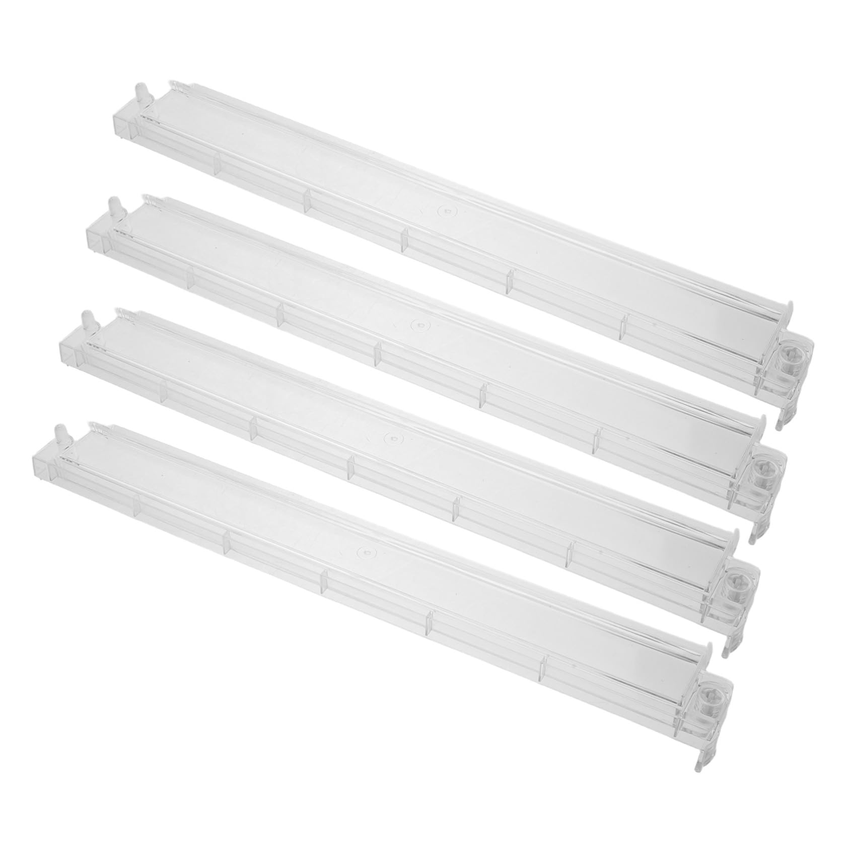 Mahjong Push Rack 18 Pollici Trasparente 4 Pezzi Ps | Riga per Ordinare Tessere con Manico, Accessorio da Tavolo per Famiglia e Viaggio, per Giocatori Competitivi