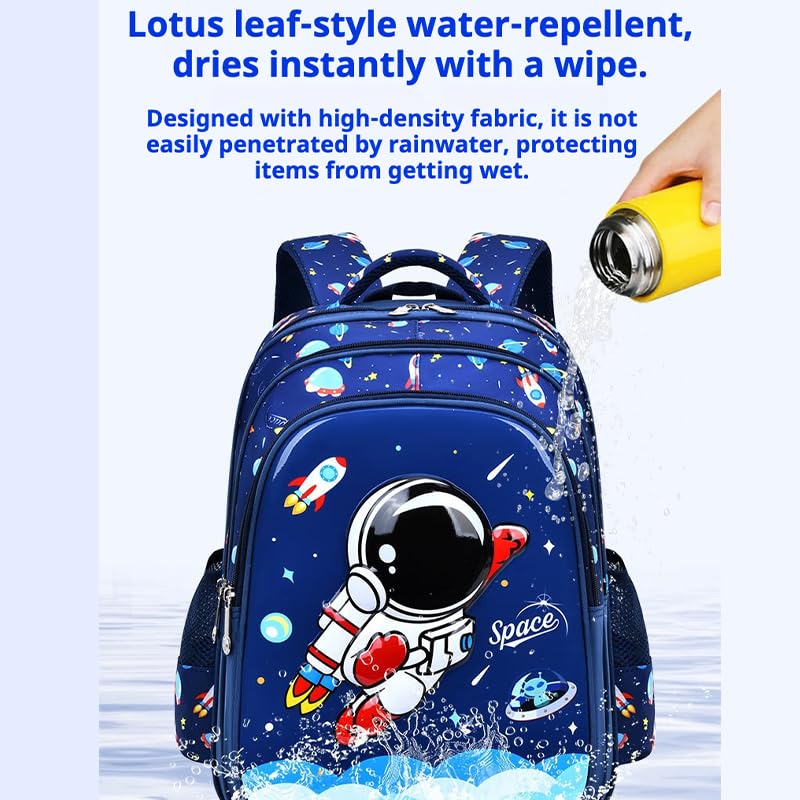 Kids Backpack for Boys Girls cosmonaut School Bookbags,Kindergarten Elementary Middle School Lightweight Waterproof Multifunctional Large Capacity for Backpack3