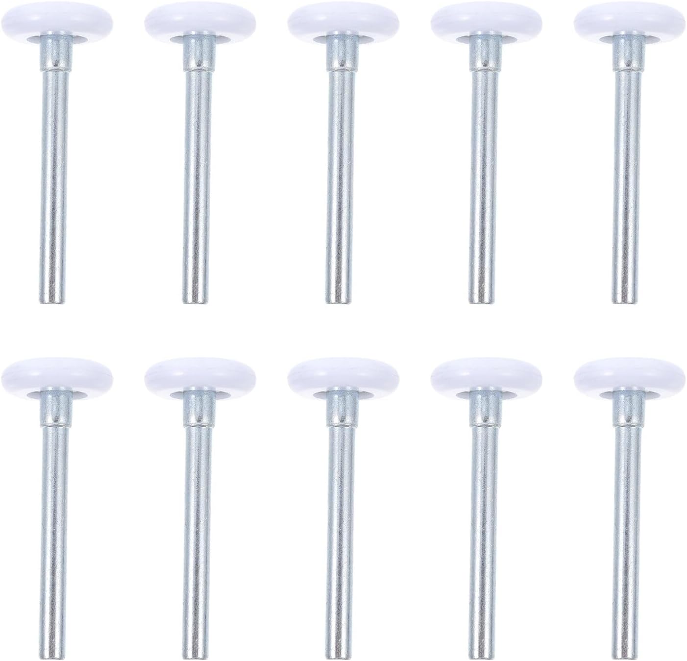 10 Pcs 1.8'' Garage Door Rollers with 4.7-inch Stem,Quiet Garage Door Replaceable Wheel,Nylon Garage Roller Replacement,Door Roller for Garages,Barns,Warehouses