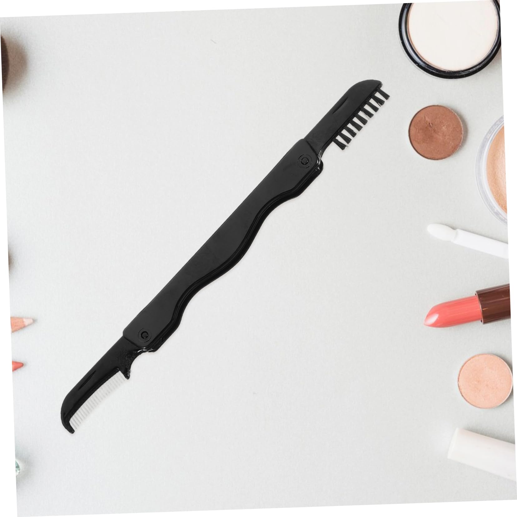 Baluue Angled Eyebrow Brush Eyelash Comb 6pcs Brow Brush Set for Women Professional Makeup Tool