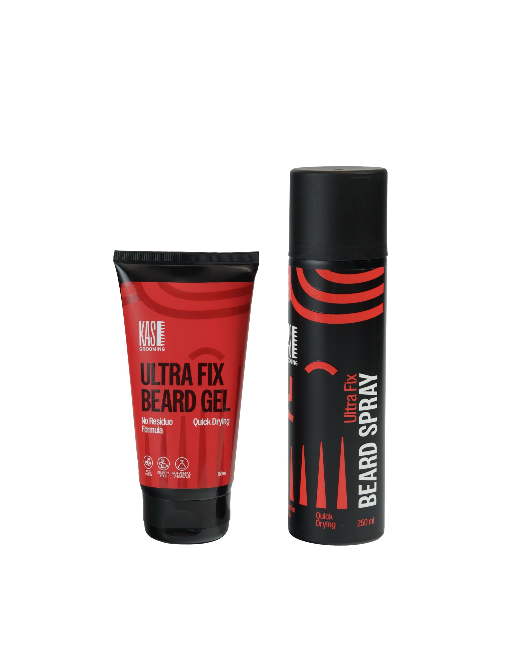 Kase Grooming Ultra Fix Beard Spray (250 ml) & Beard Gel (150 g) | Grooming Essentials for Men | Refreshing Fragrance | Easy Beard Styling & Care Combo | Travel-Friendly Beard Grooming Kit-image-8