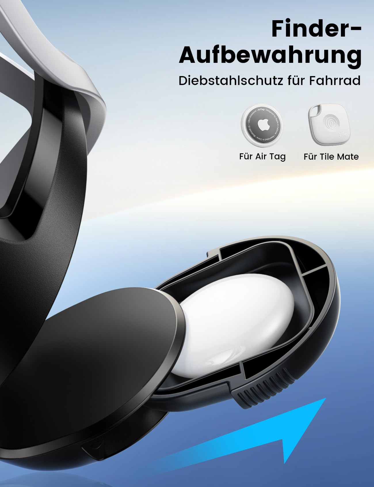 Lamicall Fahrrad Flaschenhalter - Universeller Getränkehalter Mit AirTag Halterung