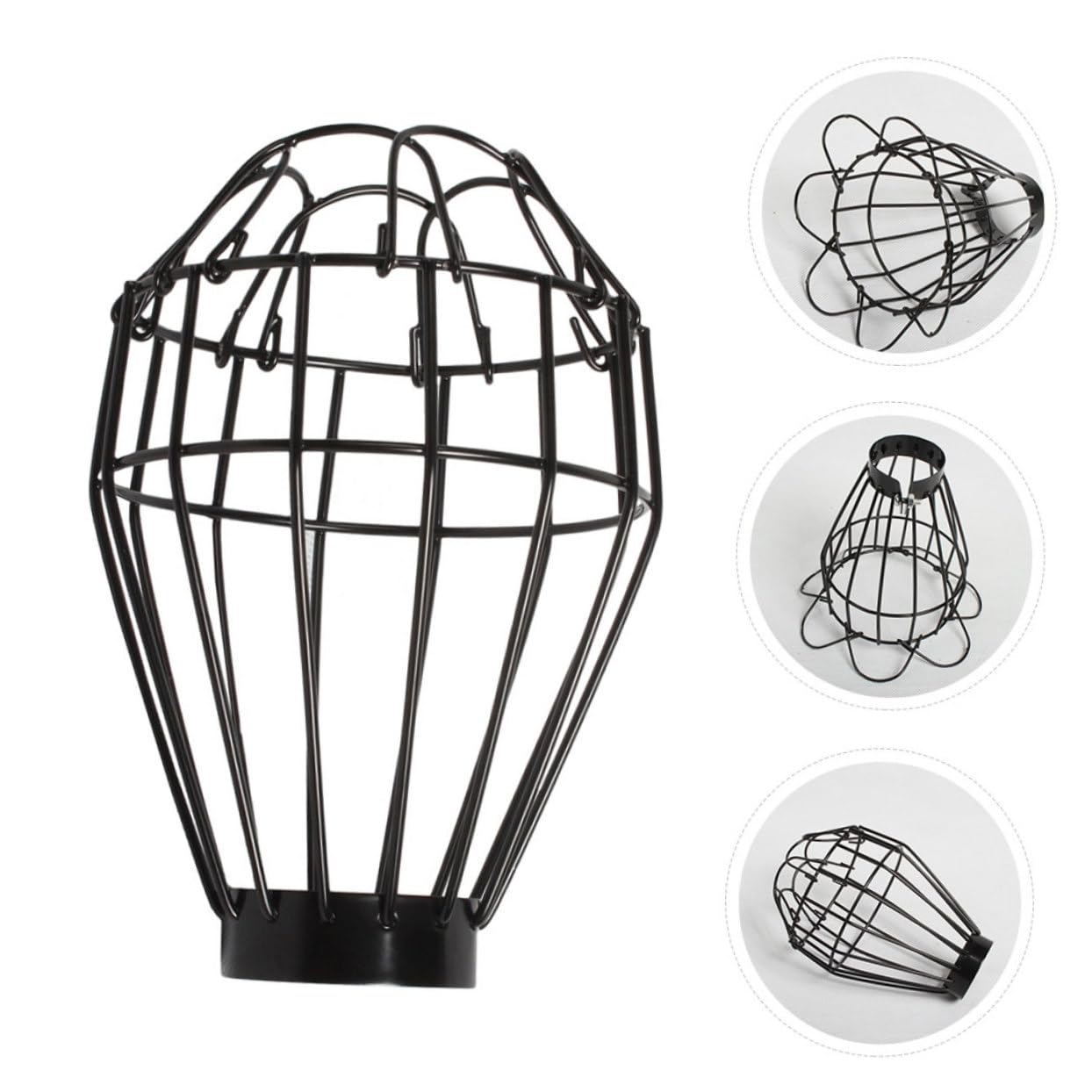 MAGICLULU 5 Ensembles Abat-Jour Abatjour Abat Jours Reptile en Cage Thermolactile Usine Lampe Fournitures De Reptiles Accessoire pour L'habitat des Reptiles Fil De Fer Black 2 Pièces * 5