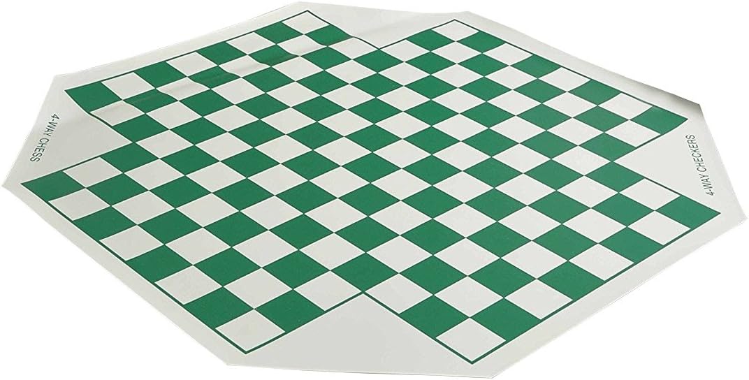 The House of Staunton 4 Player Vinyl Chess Board - 1.56" Squares